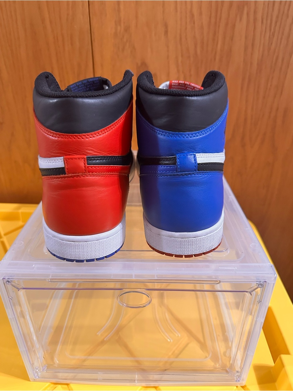 Jordan Air Jordan 1 Retro High OG Top 3 2016 Black/Red/Blue ($400 in market) - Picture 7 of 14
